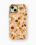 Champagne Pearl Tortoise Shell Shockproof MagSafe Case for iPhone - iPhone 15 Plus (6.7