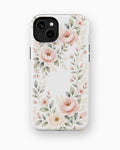 Blush Peony Floral Shockproof MagSafe Case for iPhone - iPhone 15 Plus (6.7