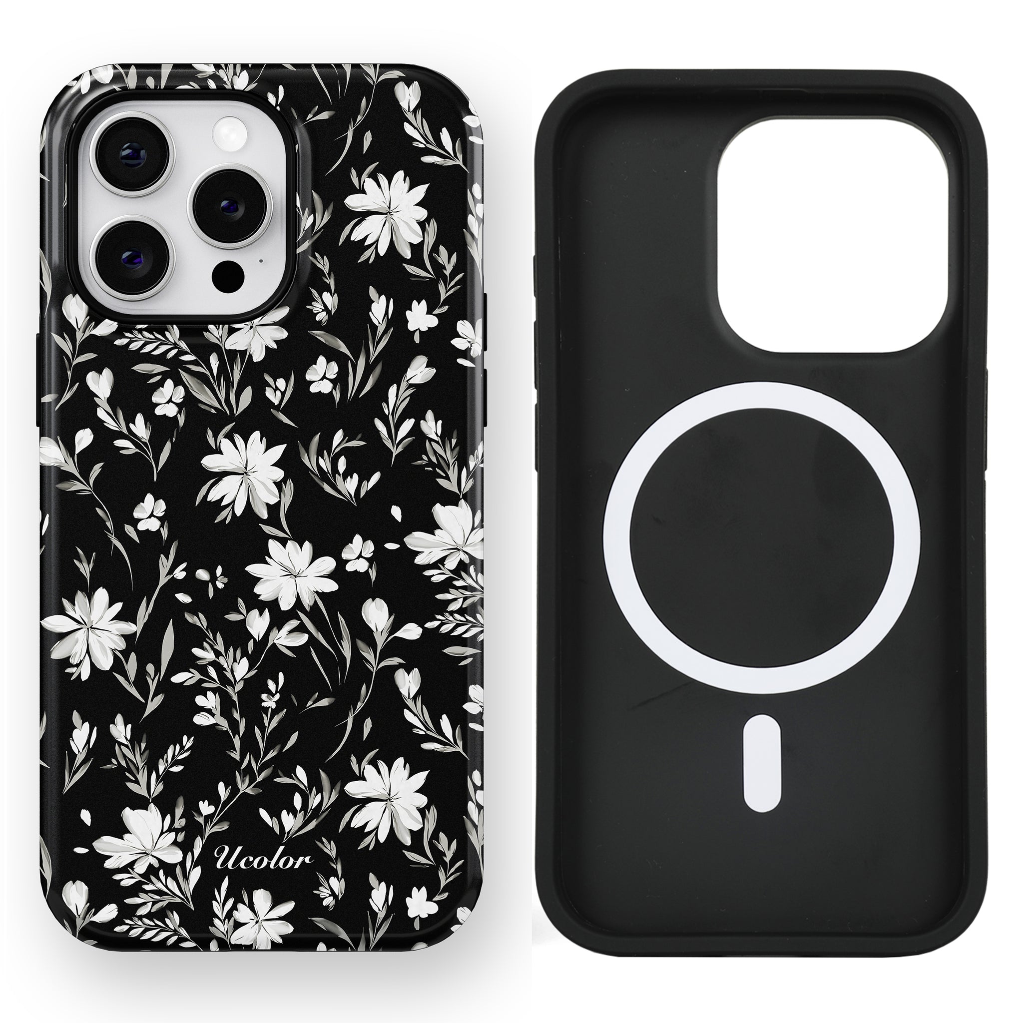 Nacre Floral Pattern iPhone case