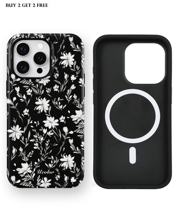 Nacre Floral Pattern iPhone case