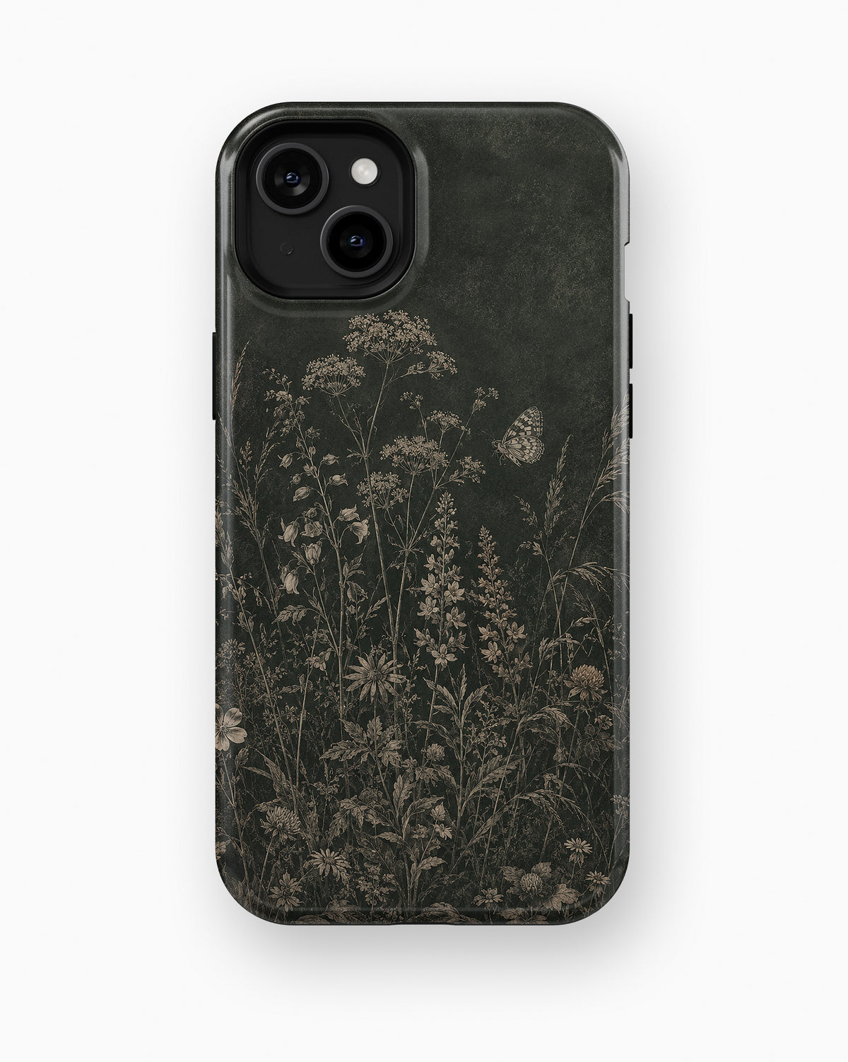 Botanical Meadow Floral MagSafe iPhone Tough Case – Custom Name Option – product image 6