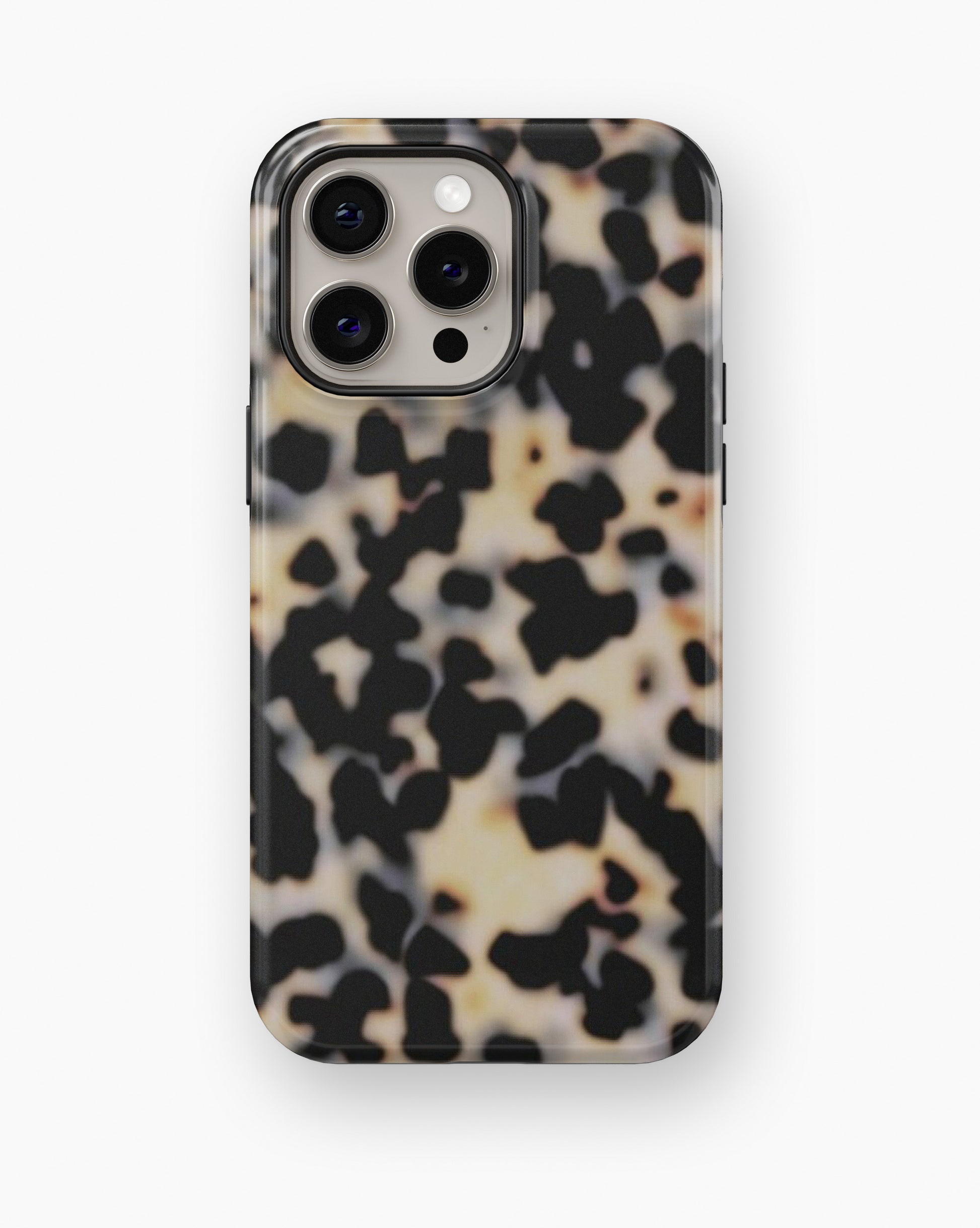 Black Terrazzo Stone Shockproof MagSafe Case for iPhone - iPhone 16 Pro Max (6.9")