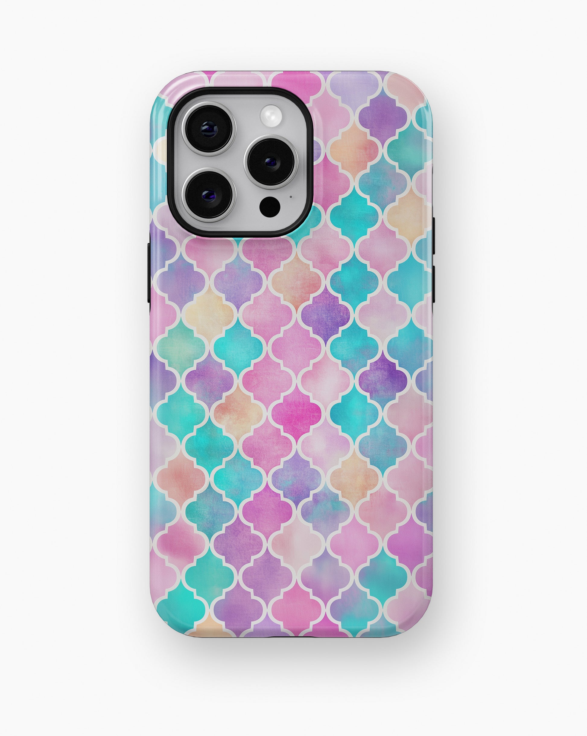 Rainbow Moroccan Pattern MagSafe iPhone Tough Case – Custom Name Option – product image 5