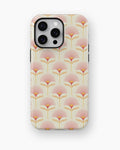 Natural Pink Palm Floral MagSafe iPhone Tough Case – Custom Name Option – product image 4