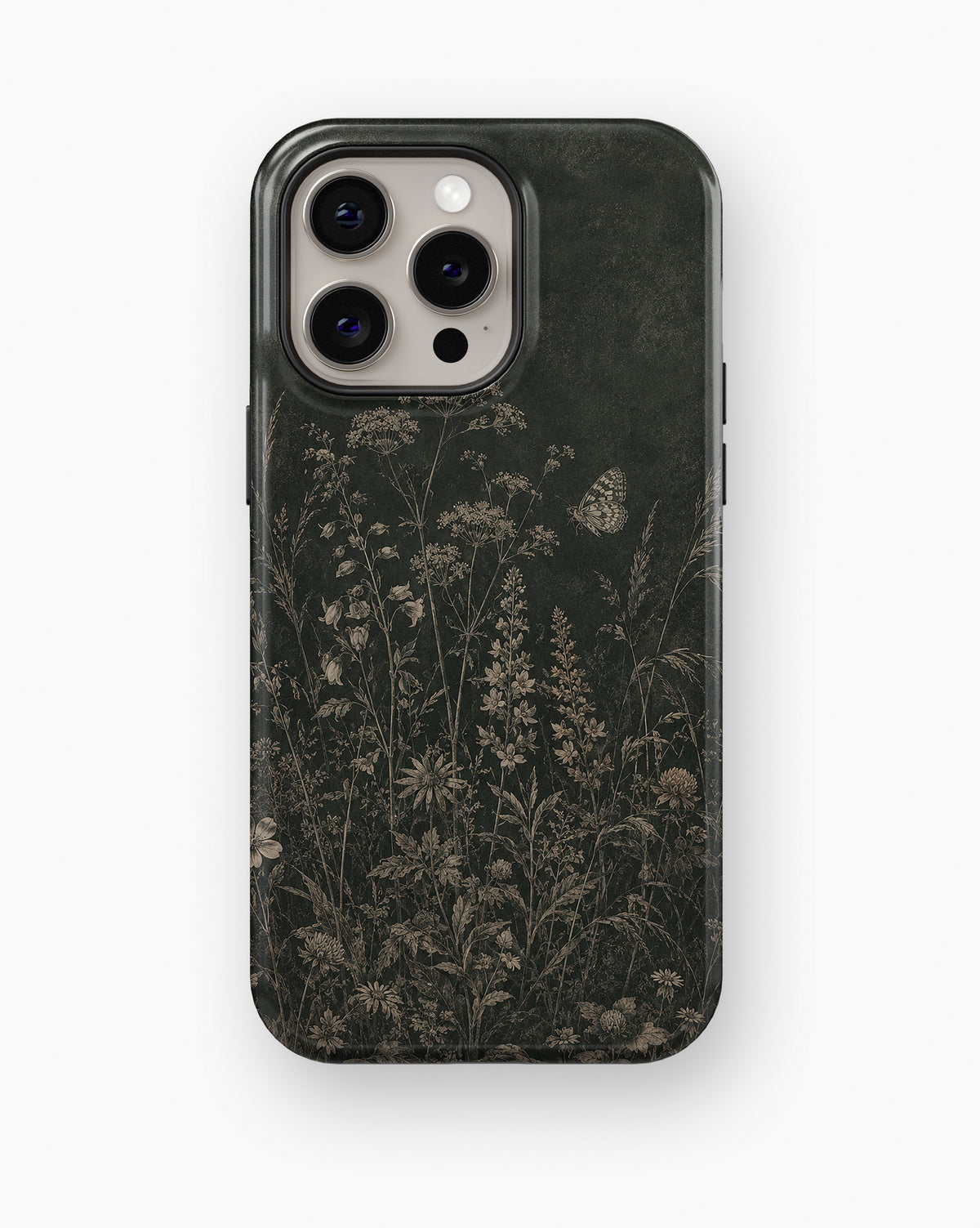 Botanical Meadow Floral MagSafe iPhone Tough Case – Custom Name Option – product image 5