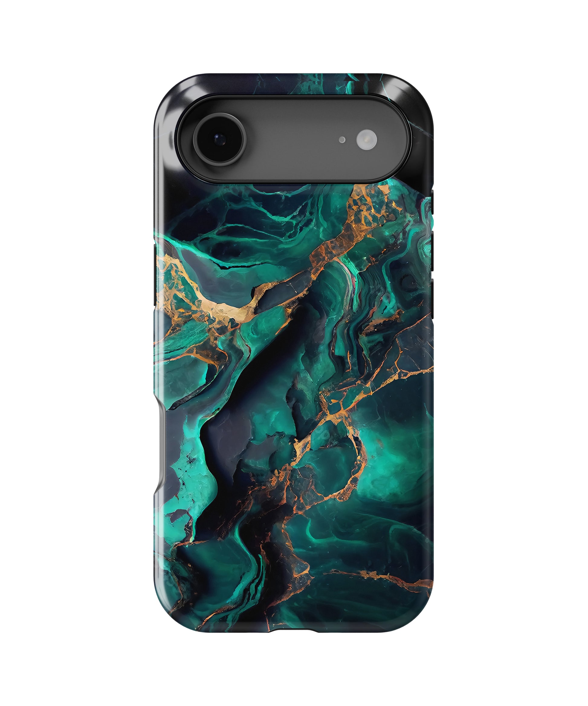 Emerald Marble Luxe MagSafe iPhone Tough Case – Custom Name Option – product image 4