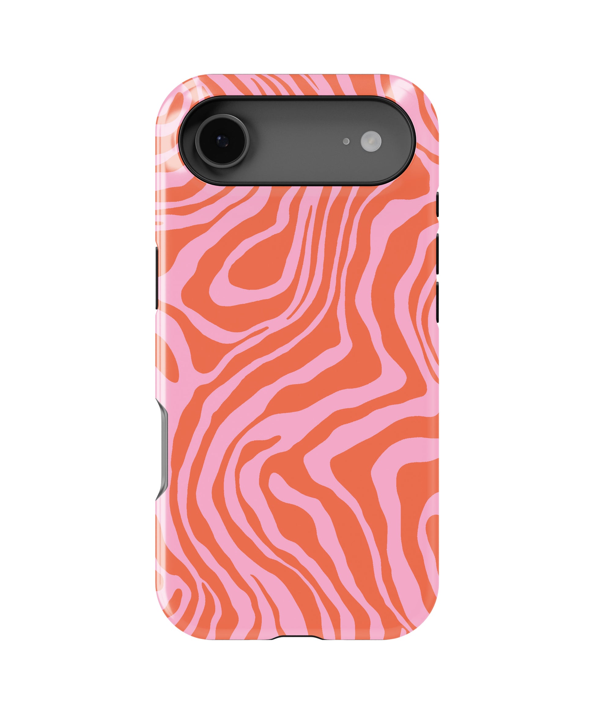 Coral Waves MagSafe iPhone Tough Case – Custom Name Option – product image 5