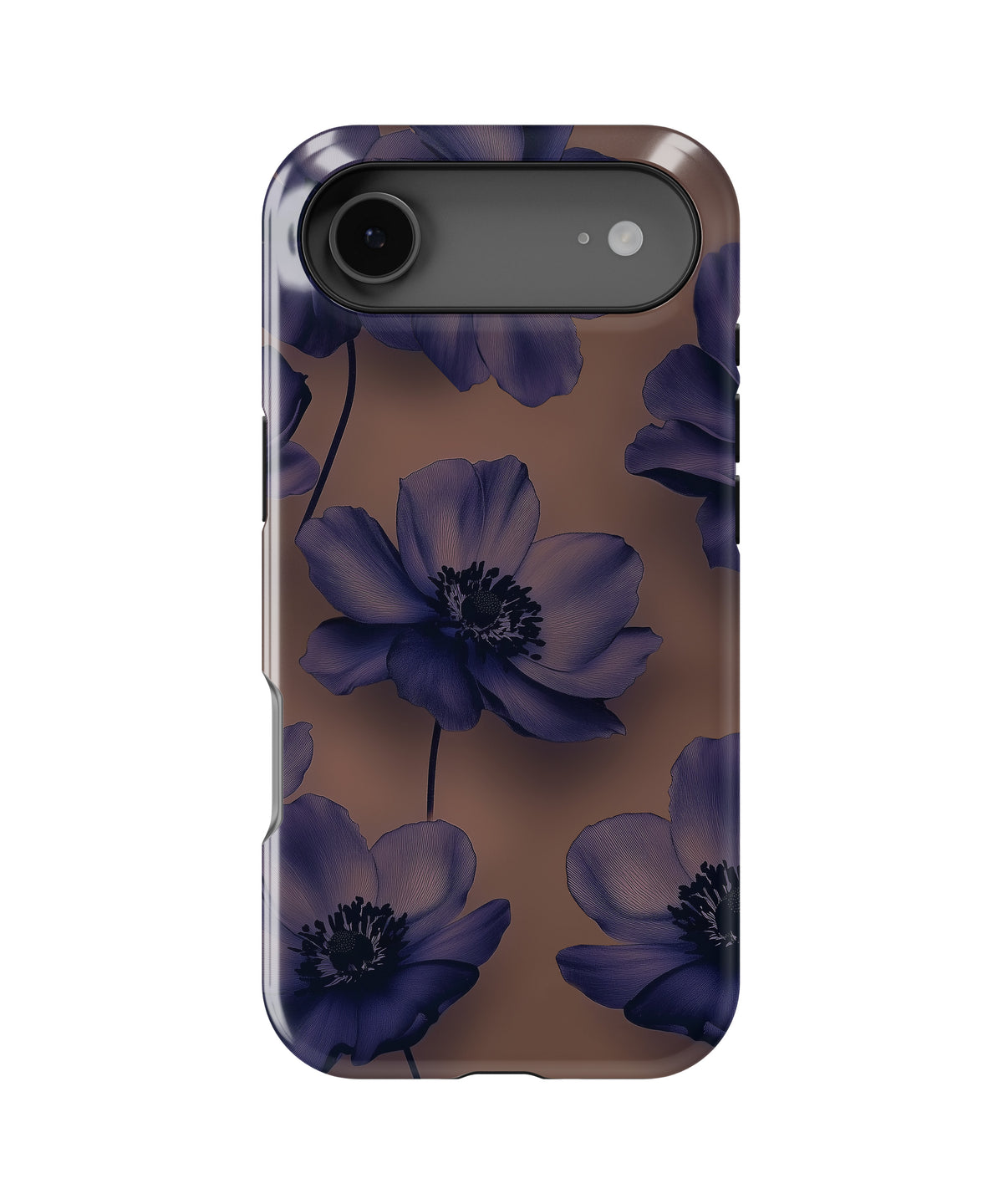 Midnight Violet Bloom Shockproof MagSafe Case for iPhone - iPhone 17 Air (6.5")
