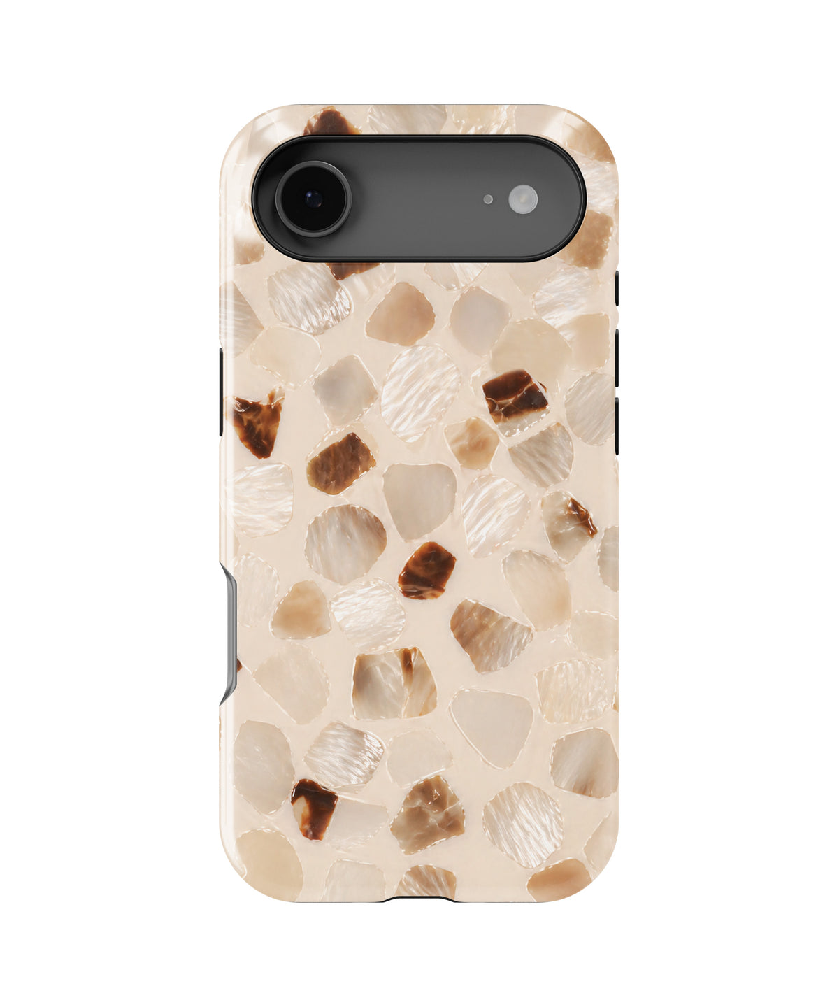 Ivory Pearl Tortoise Shell Shockproof MagSafe Case for iPhone - iPhone 17 Air (6.5")