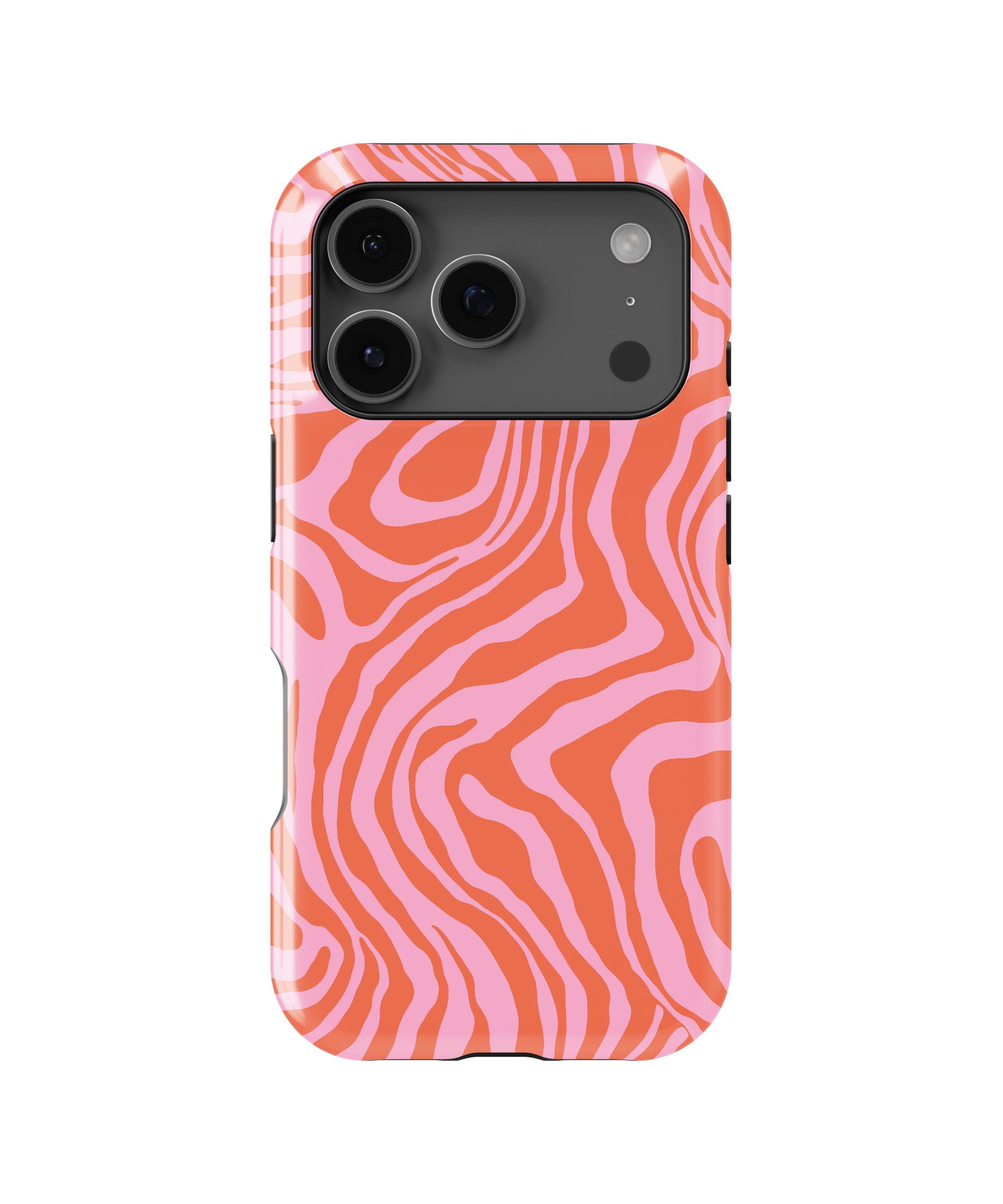 Coral Waves MagSafe iPhone Tough Case – Custom Name Option – product image 3