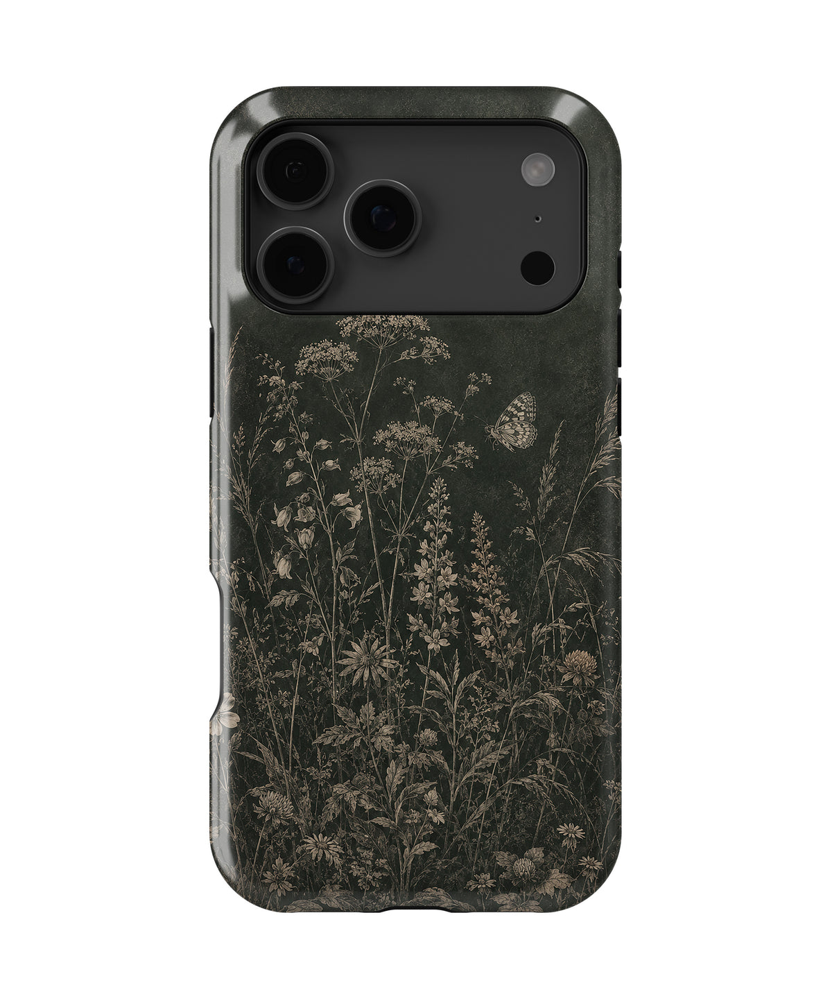 Botanical Meadow Floral MagSafe Tough Case – iPhone 18 Pro Max & iPhone 18 Pro | Custom Name