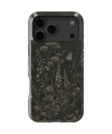 Botanical meadow floral butterfly MagSafe shockproof case for iPhone 17 Pro Max