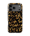 Classy Tortoise Shell MagSafe iPhone Tough Case – Custom Name Option – product image 1