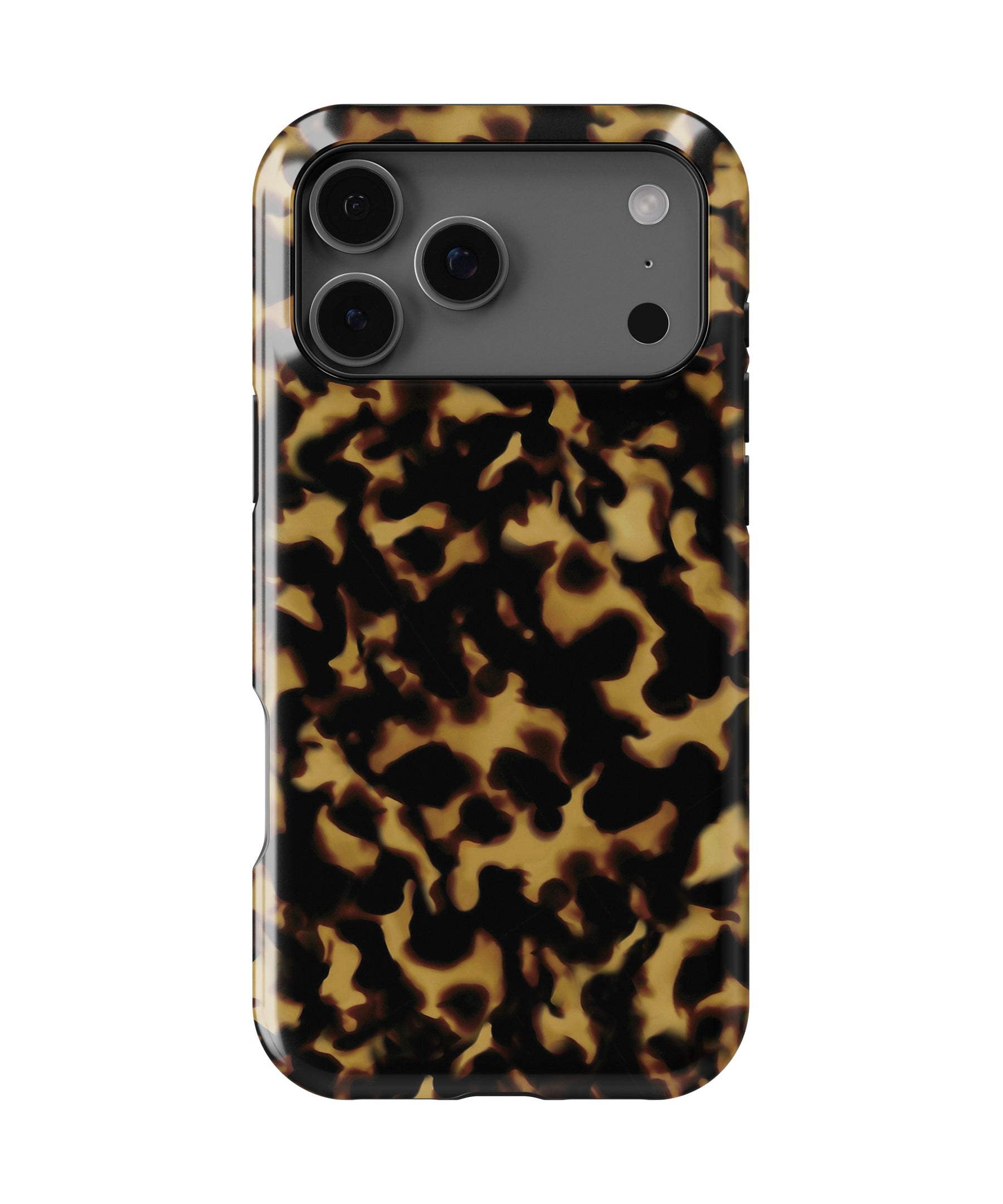 Classy Tortoise Shell MagSafe iPhone Tough Case – Custom Name Option
