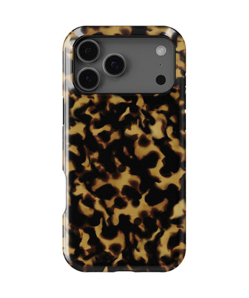 Classy Tortoise Shell MagSafe iPhone Tough Case – Custom Name Option – product image 1