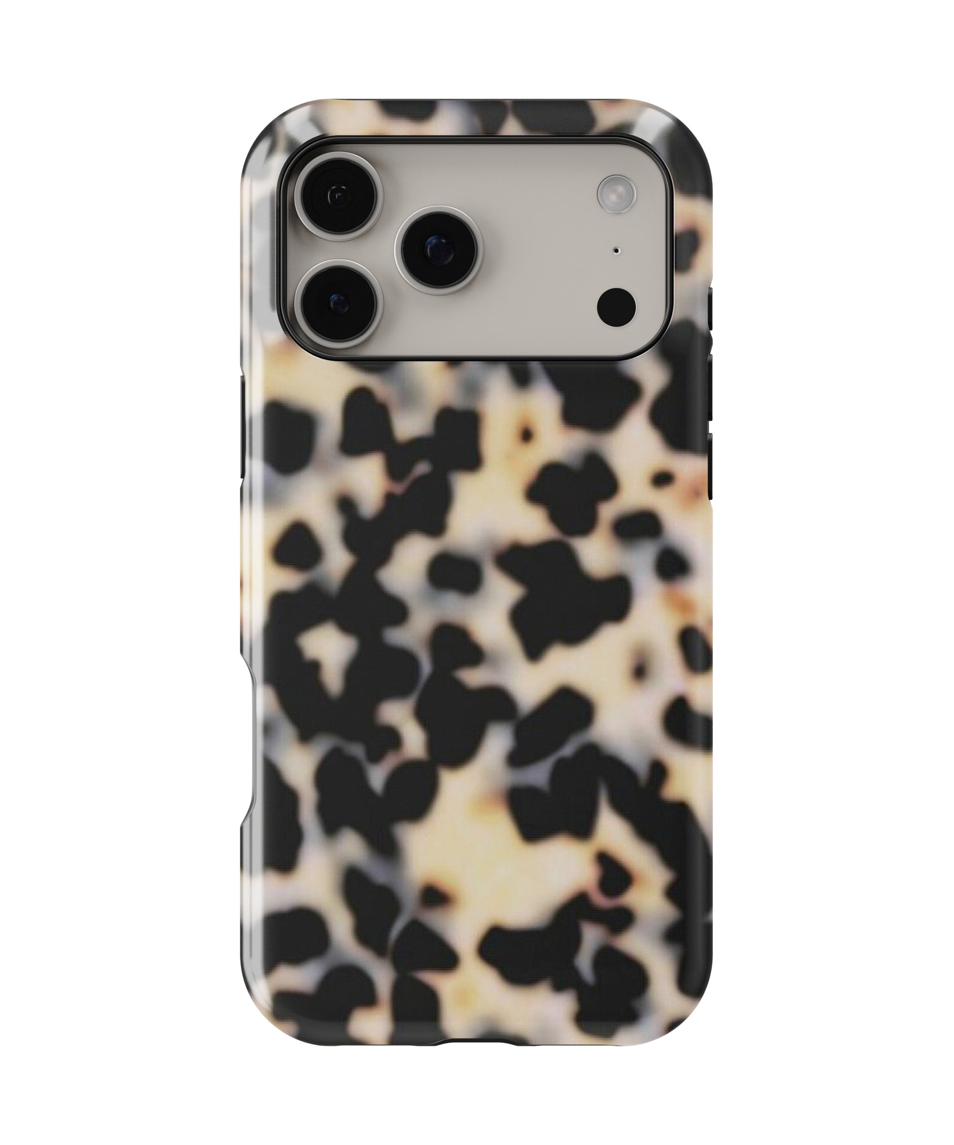 Black Terrazzo Stone Shockproof MagSafe Case for iPhone - iPhone 17 Pro Max (6.9")