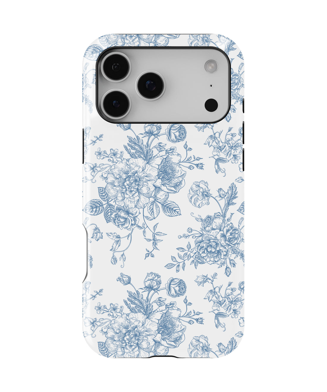 Toile de Jouy MagSafe iPhone Tough Case – Custom Name Option – product image 1