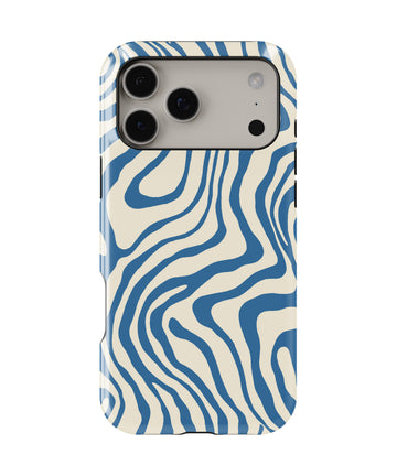 Oceanic Waves MagSafe iPhone Tough Case – Custom Name Option – product image 1