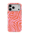 Coral Waves MagSafe iPhone Tough Case – Custom Name Option – product image 1