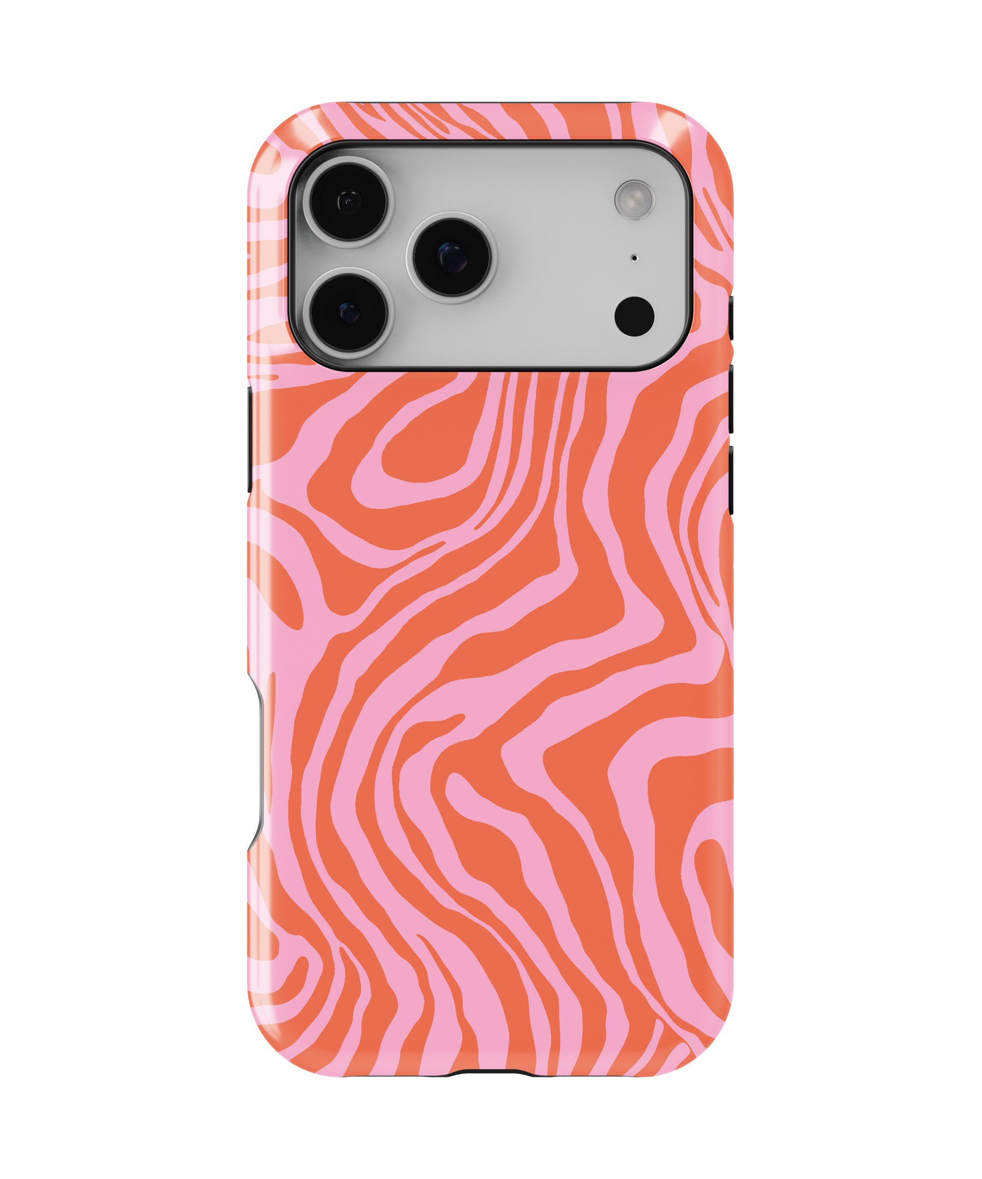 Coral Waves MagSafe iPhone Tough Case – Custom Name Option – product image 1