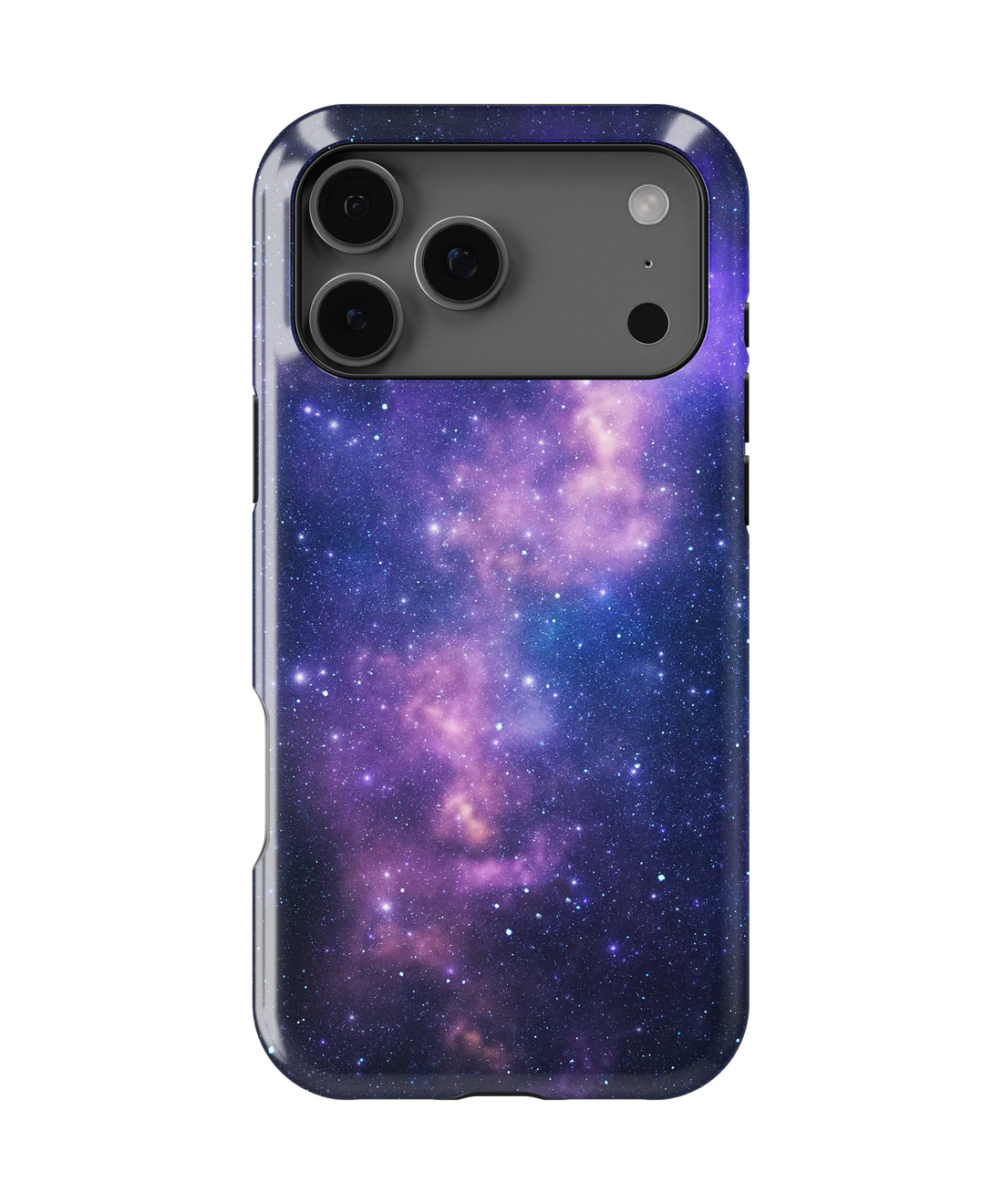 Purple Nebula Galaxy MagSafe iPhone Tough Case – Custom Name Option – product image 1