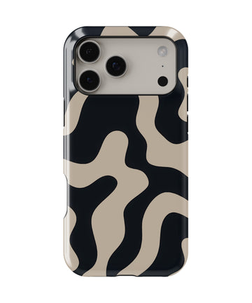 Zebra Dune Elegance MagSafe iPhone Tough Case – Custom Name Option – product image 1