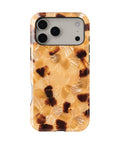 Golden Amber Mosaic Shockproof MagSafe Case for iPhone - iPhone 17 Pro Max (6.9