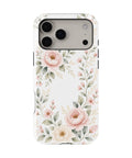 Blush Peony Floral Shockproof MagSafe Case for iPhone - iPhone 17 Pro Max (6.9
