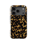Classy Tortoise Shell MagSafe iPhone Tough Case – Custom Name Option – product image 2