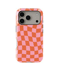 Checkerboard Twist MagSafe iPhone Tough Case – Custom Name Option – product image 3