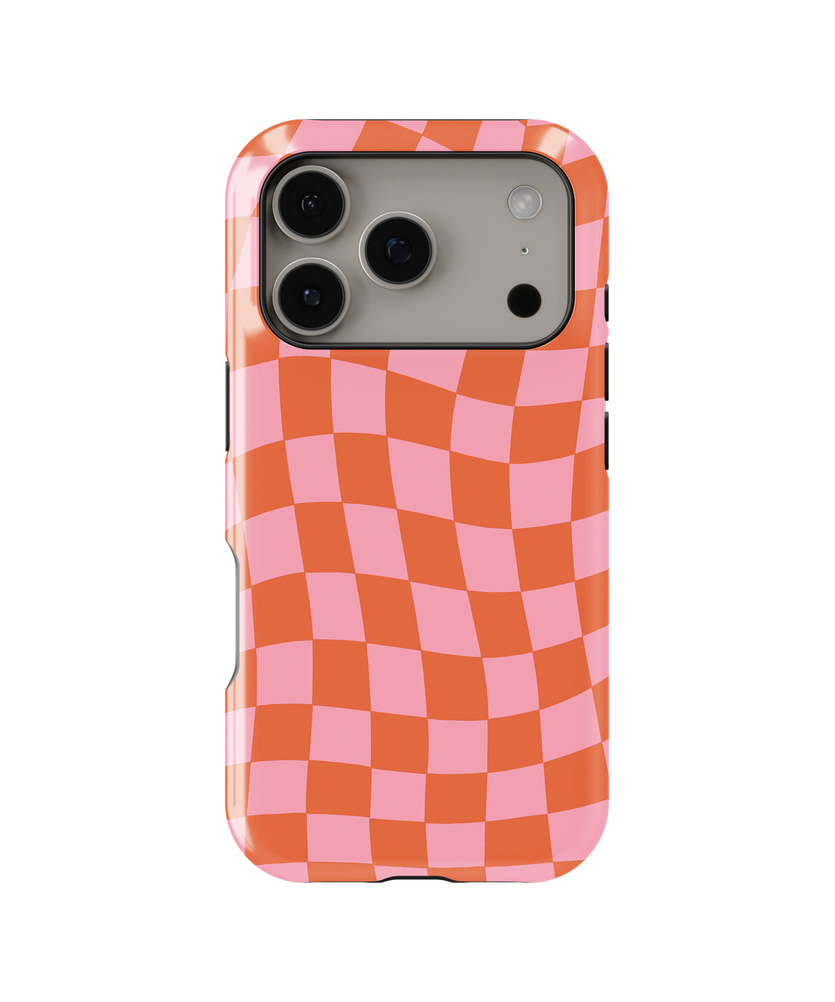 Checkerboard Twist MagSafe iPhone Tough Case – Custom Name Option – product image 3