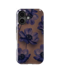 Midnight Violet Bloom Shockproof MagSafe Case for iPhone - iPhone 17 (6.3