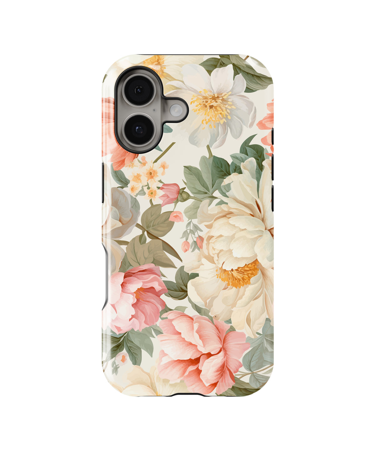 Blush Garden Bloom Shockproof MagSafe Case for iPhone - iPhone 17 (6.3")