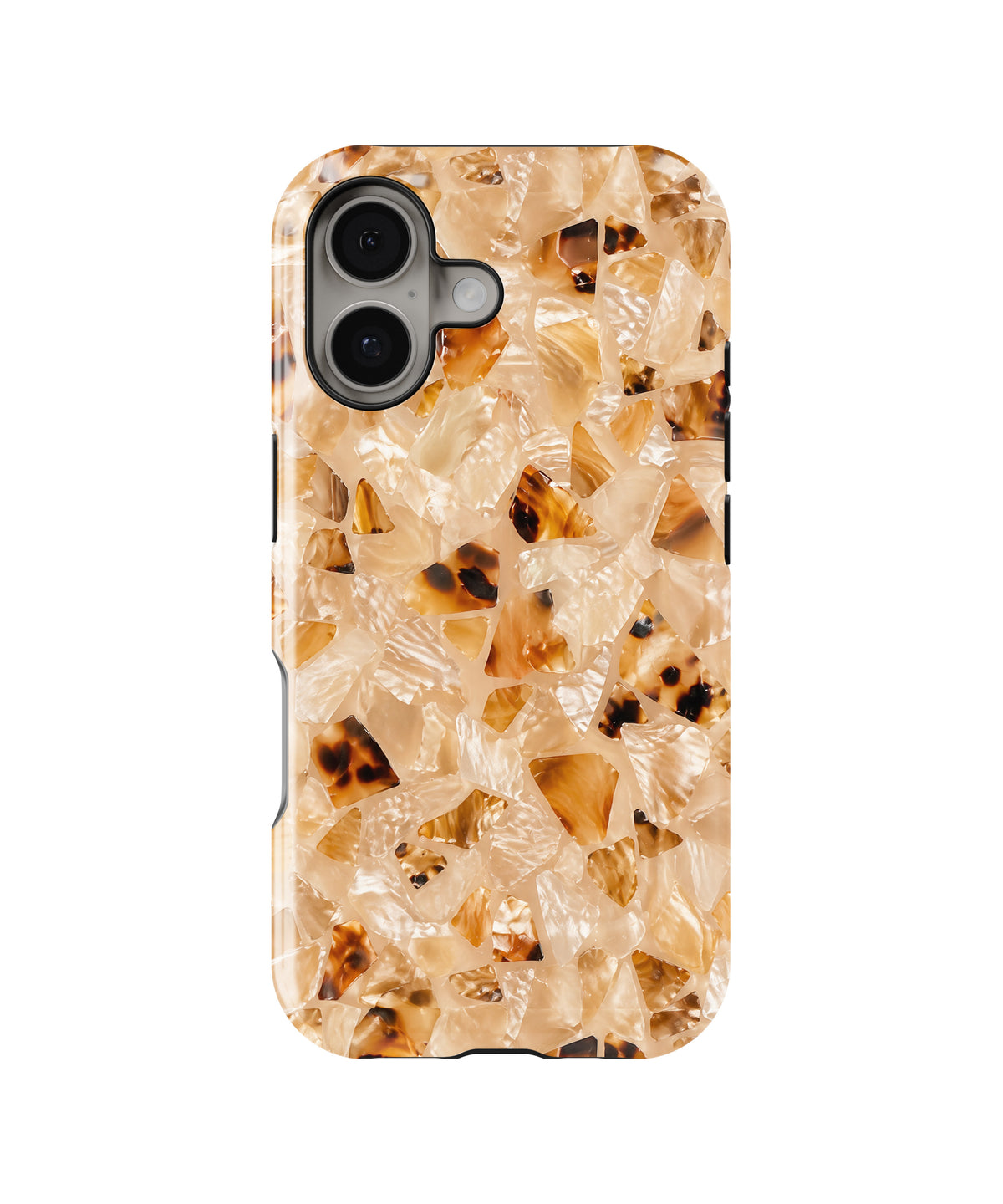 Champagne Pearl Tortoise Shell Shockproof MagSafe Case for iPhone - iPhone 17 (6.3")