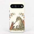 Knight and Friendly Dragon Google Pixel Case - centered back view