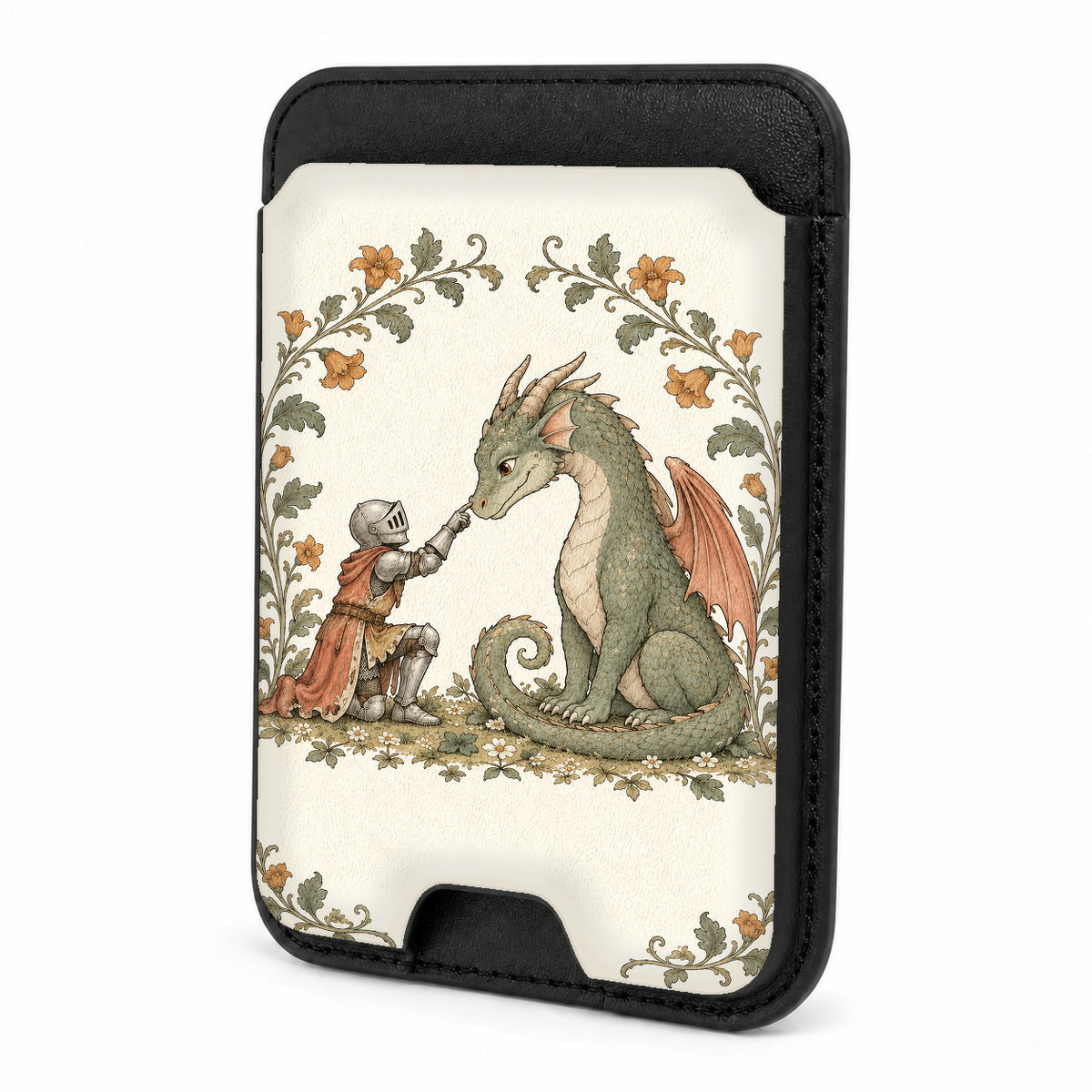 Knight and Friendly Dragon MagSafe Card Holder