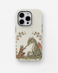 Knight and Friendly Dragon MagSafe iPhone Tough Case, rear view, iPhone11-16Pro model image group
