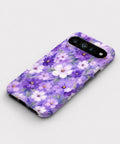 Lavender Daisy Floral Google Pixel case front view