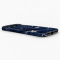 Midnight Blue Celestial Spiral Google Pixel Case - low side view