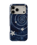 Midnight Blue Celestial Spiral MagSafe iPhone Tough Case, rear view, iPhone17-18ProMax model image group