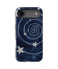 Midnight Blue Celestial Spiral MagSafe iPhone Tough Case, rear view, iPhone17Air model image group