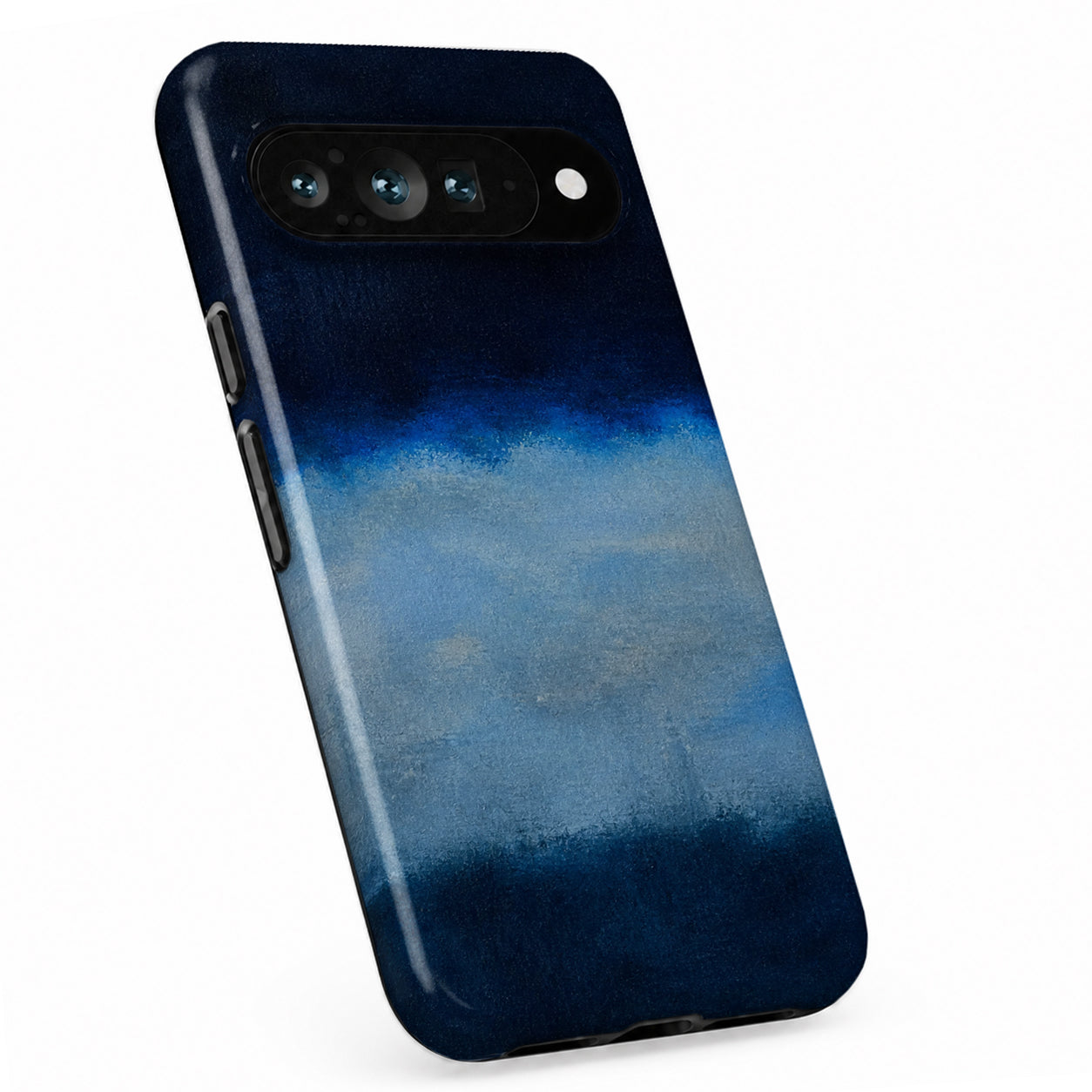 Midnight Navy Sky Blue Color Block Google Pixel case
