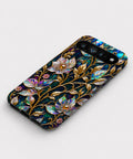 Midnight Ornate Jewel Floral Google Pixel case front view