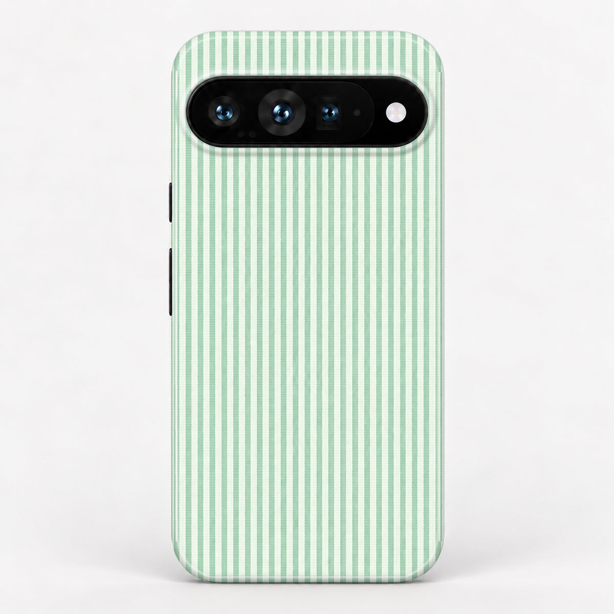 Mint Green and White Pinstripe Google Pixel Case