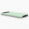 Mint Green and White Pinstripe Google Pixel Case - low side view