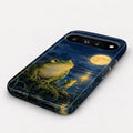 Moonlit Frog by the Lake Google Pixel Case - angled bottom view