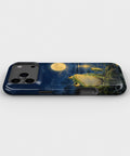 Moonlit Frog by the Lake MagSafe iPhone Tough Case, side view showing case edges