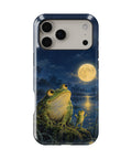 Moonlit Frog by the Lake MagSafe iPhone Tough Case, rear view, iPhone17-18ProMax model image group