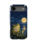 Moonlit Frog by the Lake MagSafe iPhone Tough Case, rear view, iPhone17Air model image group