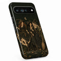 Moonlit Witch Friends Google Pixel Case - standing angled view